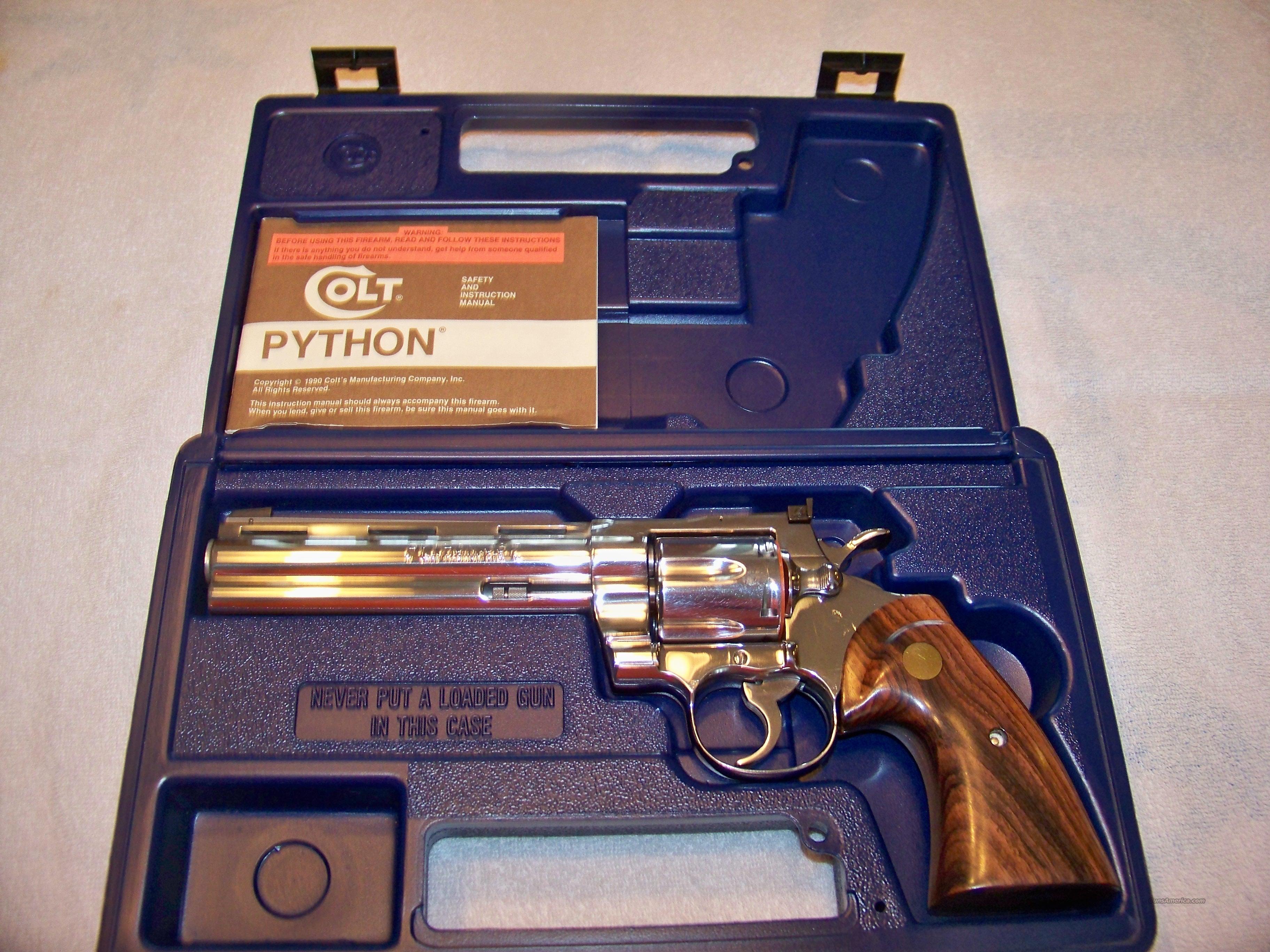 COLT PYTHON STAINLESS STEEL for sale at Gunsamerica.com: 910618104