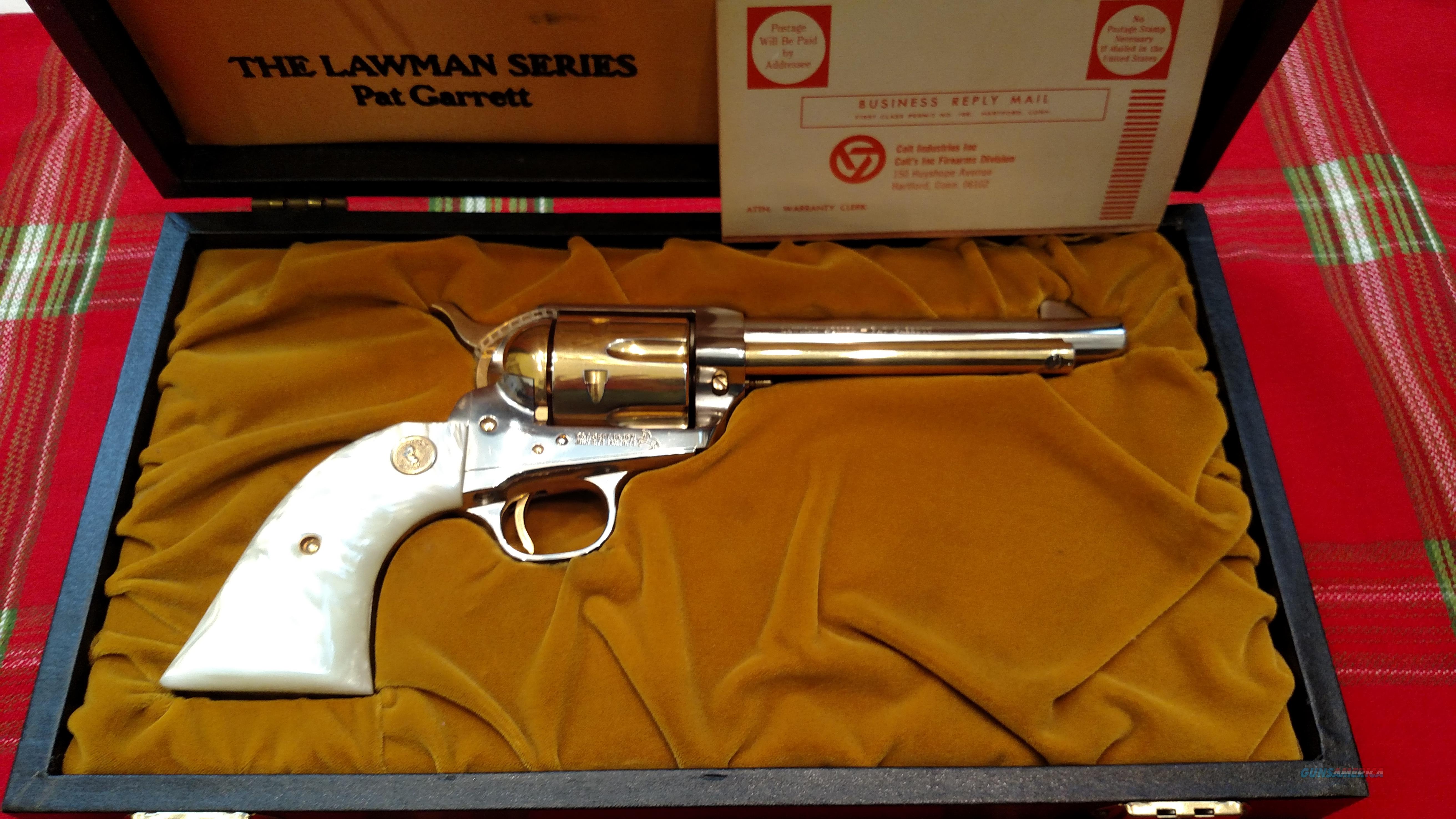 COLT SAA PAT GARRETT LAWMAN SERIES .45 COLT NIC... for sale