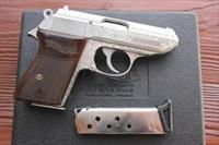 Walther PPK  Interarms 380 Auto,fully Flannery engraved,rosewood grips,box,polished stainless