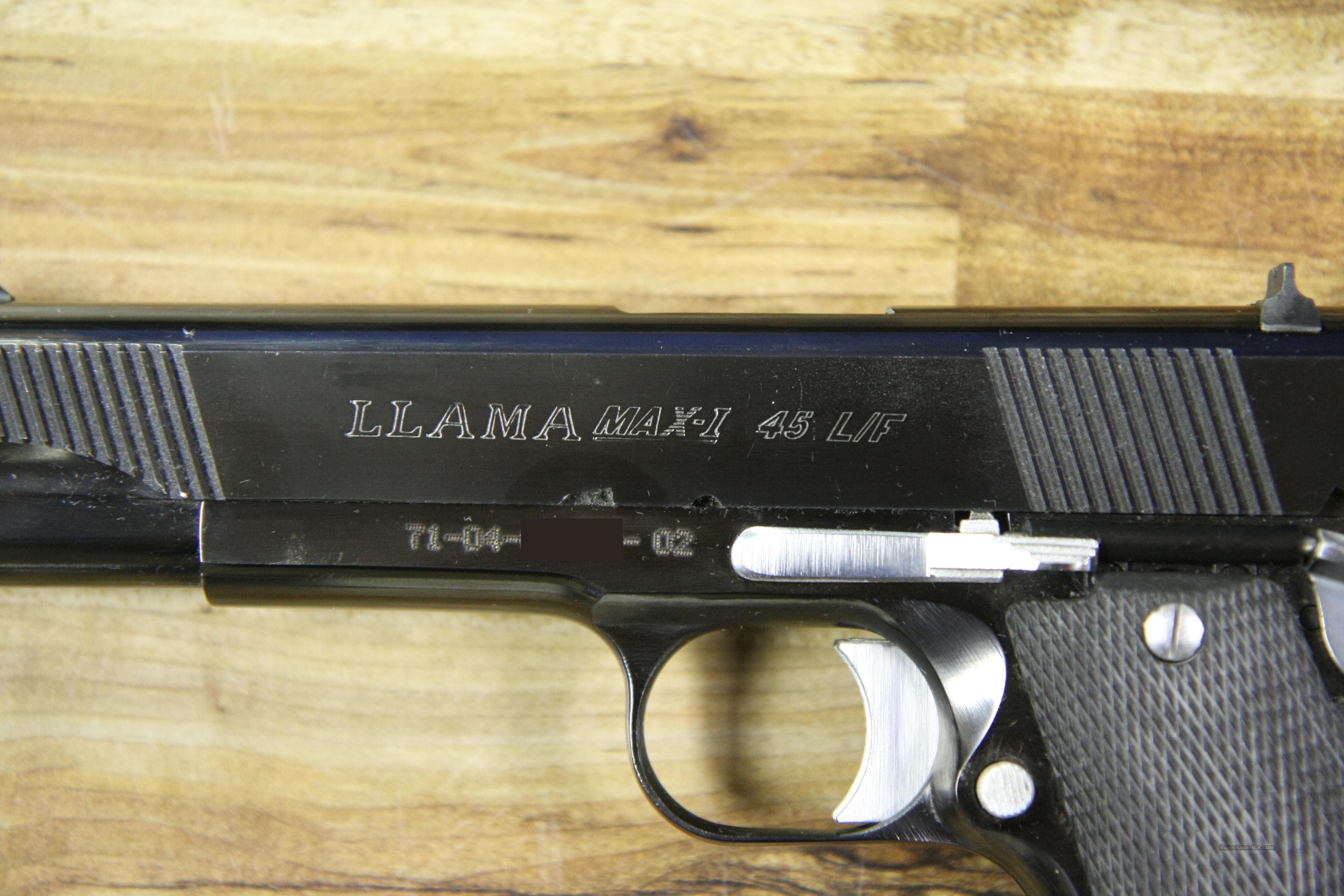 Llama Max1 45 L/F 1911 45acp for sale at 925038374
