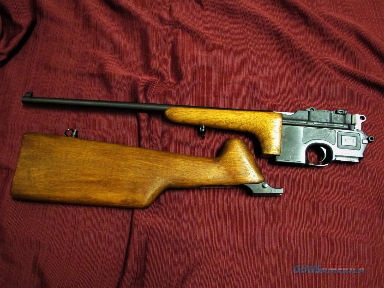 RARE MAUSER C96 C96 BROOMHANDLE CARBINE 7.63X2... for sale