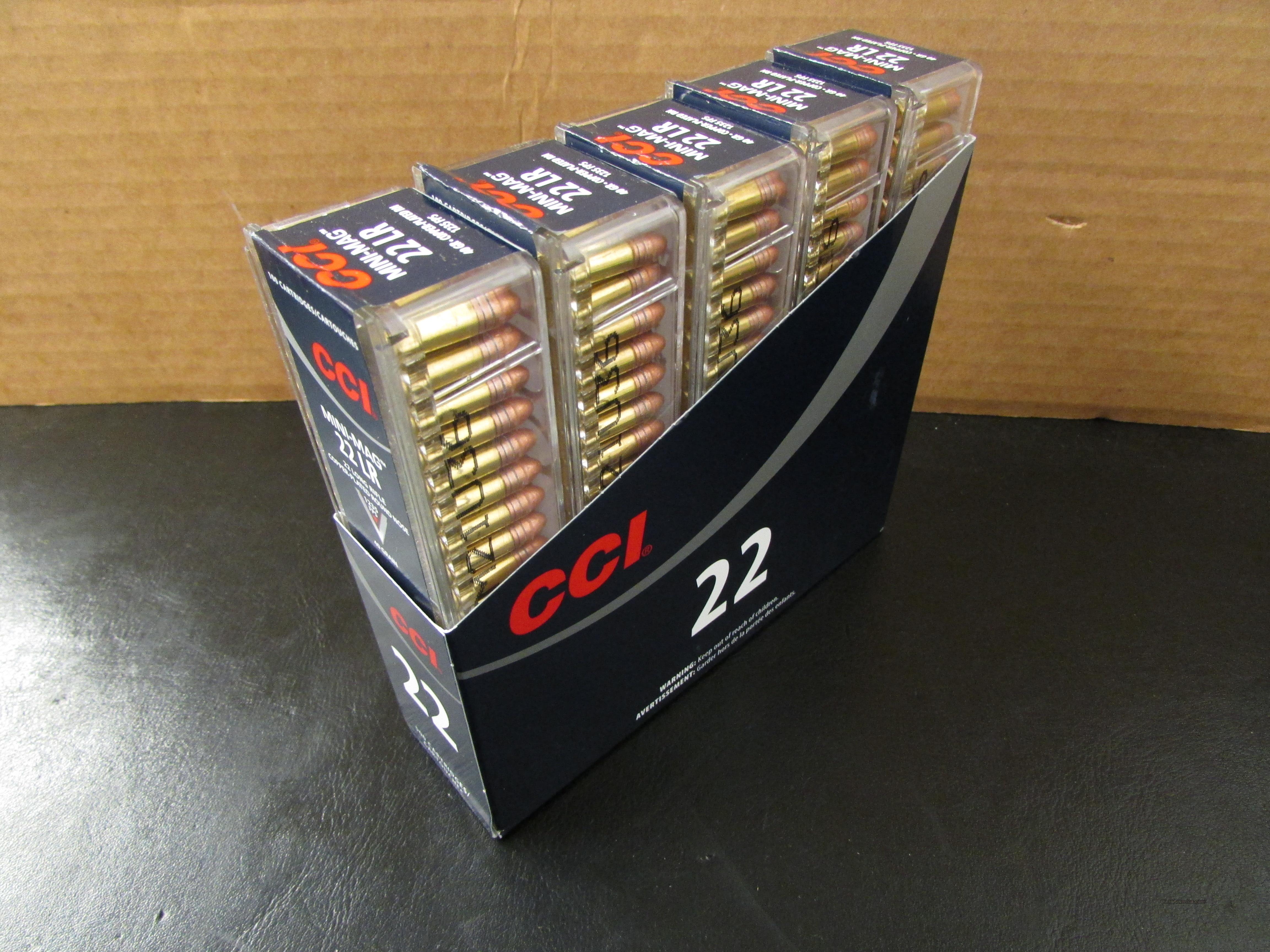 500 ROUNDS CCI MINIMAG 40 GRAIN .2... for sale at