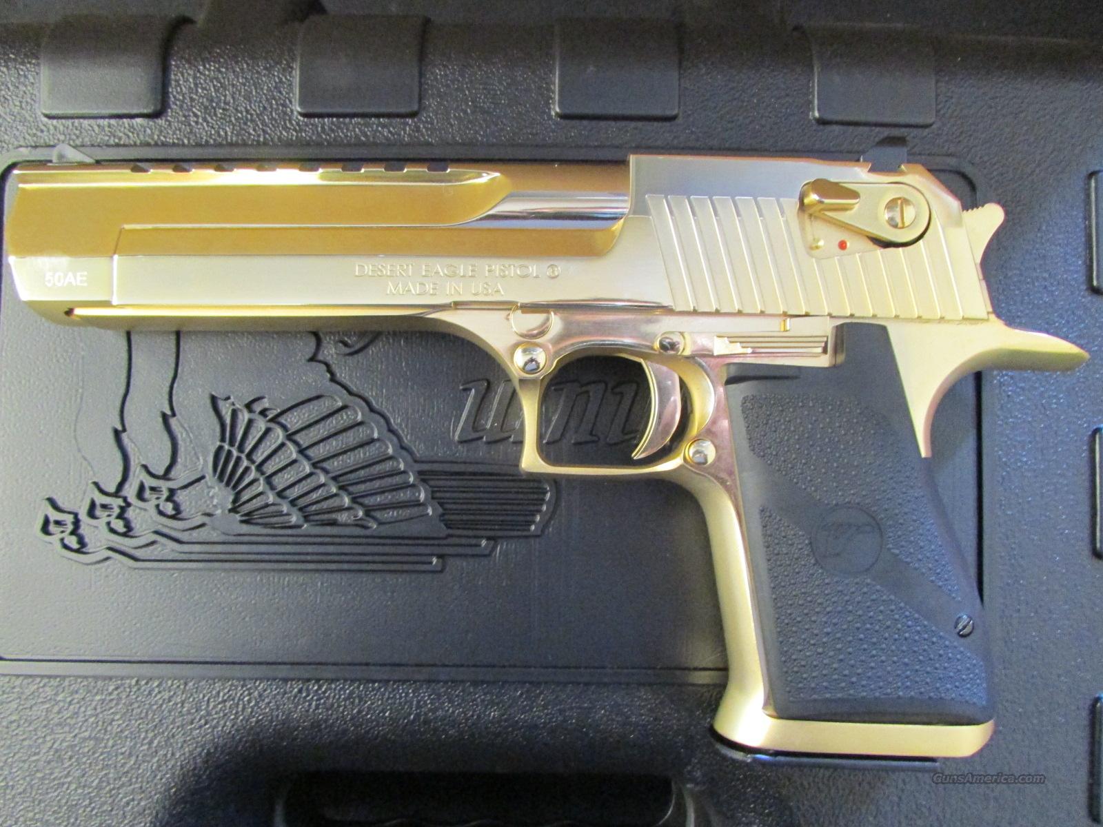 24 Kt Gold Magnum Research Desert Eagle Mark Xix 50 Ae