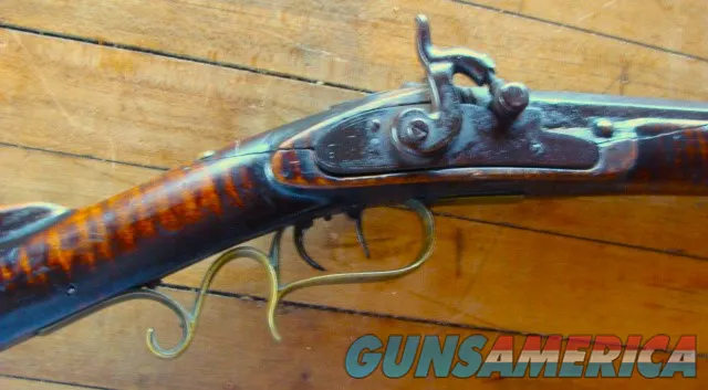 Antique 36 cal. Rifle Tiger Stripe Maple, DST Golden Age Gun 