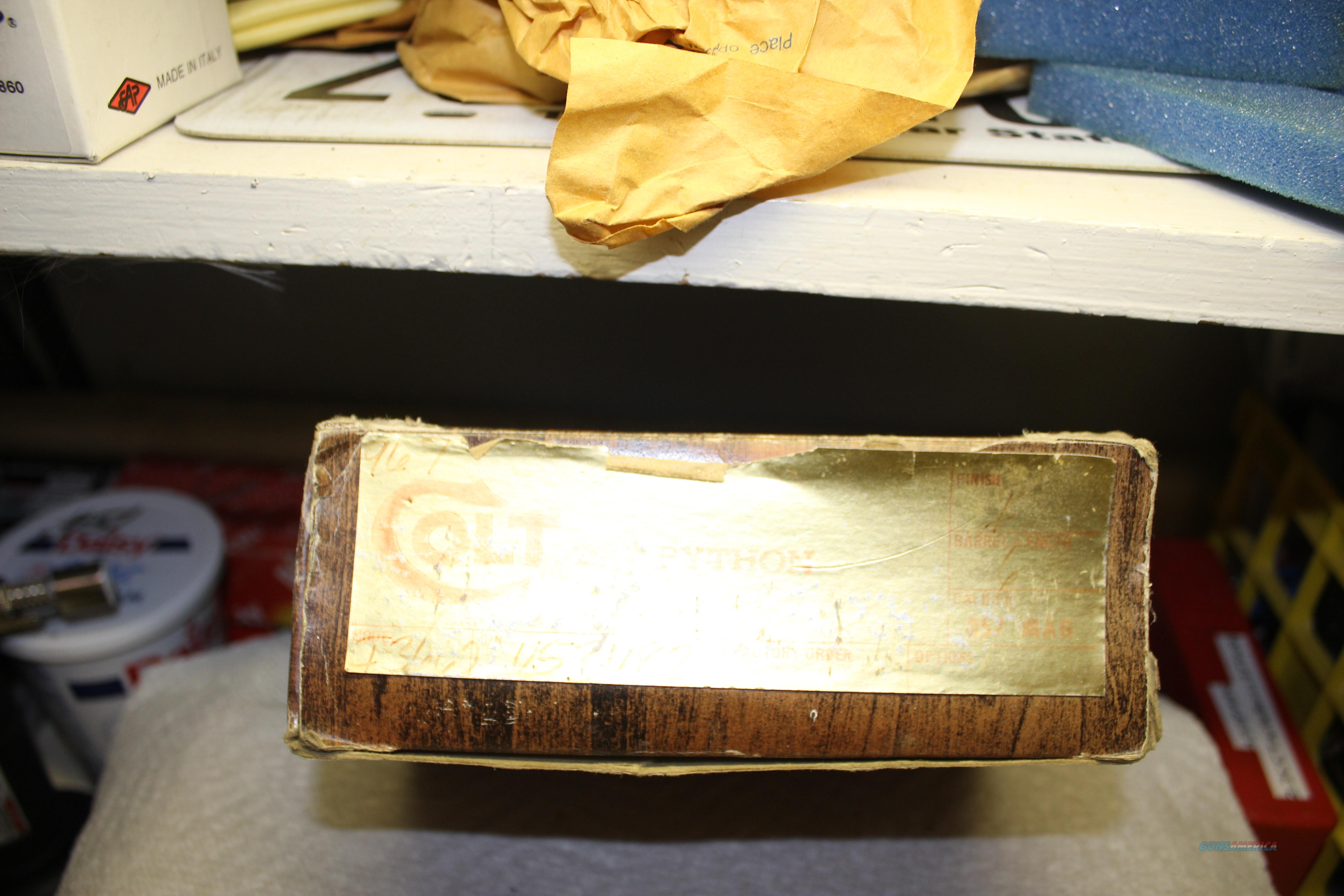 COLT PYTHON BOX for sale at Gunsamerica.com: 988844987