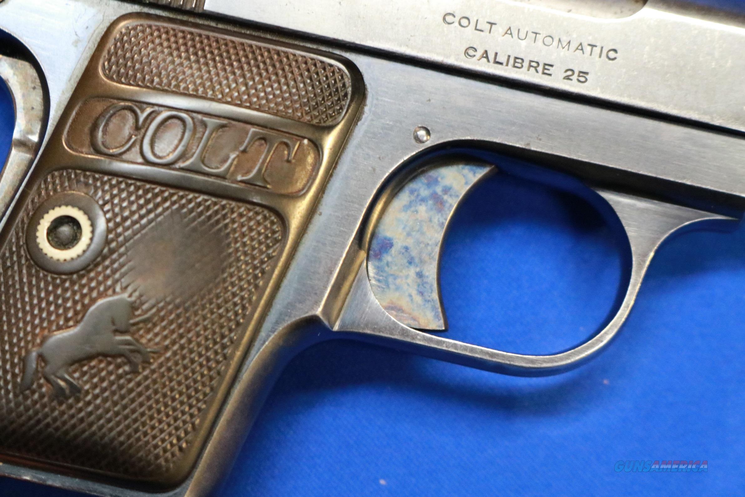 COLT 1908 POCKET HAMMERLESS .25 ACP w/HOLSTER for sale