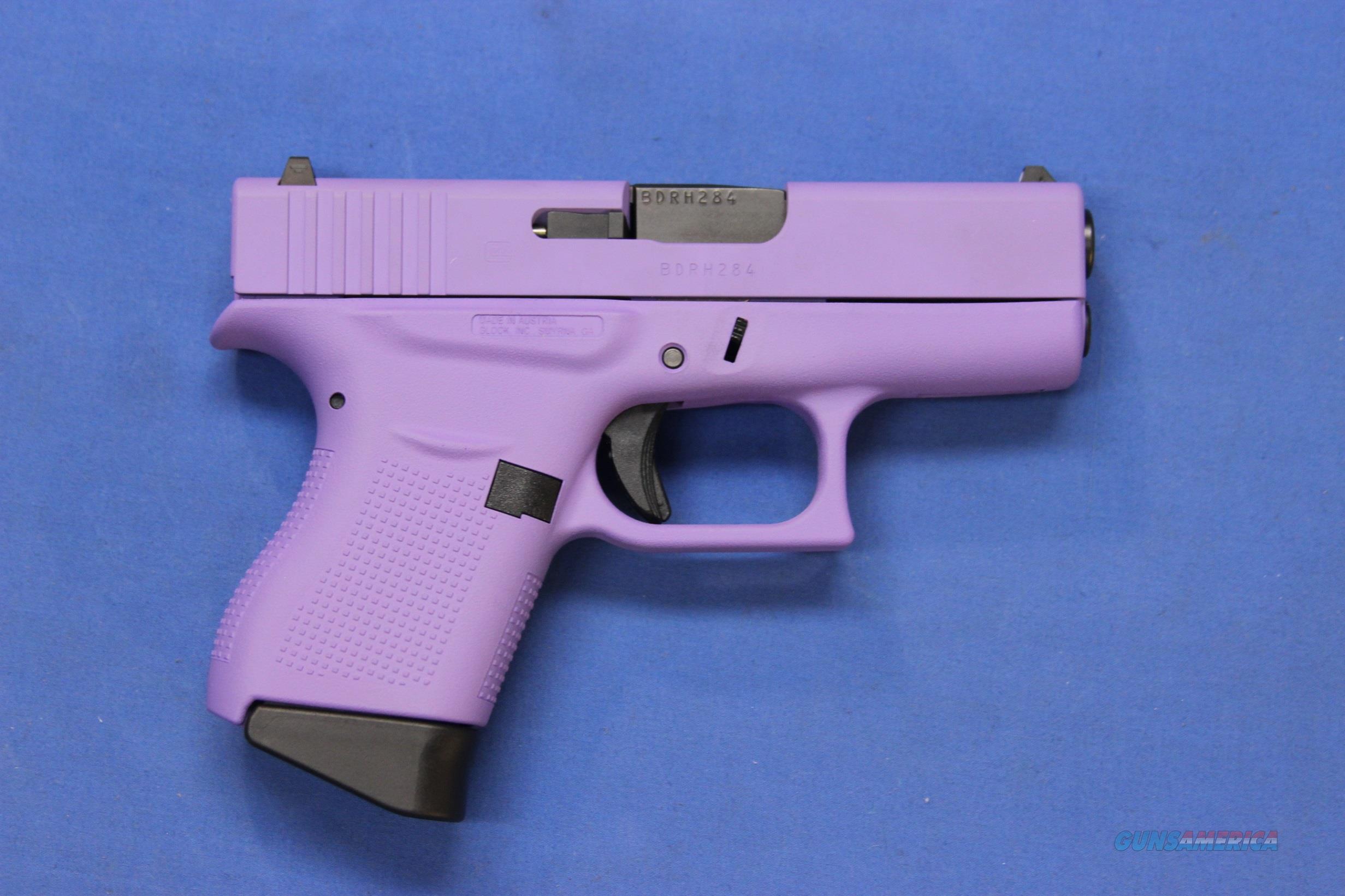 GLOCK 43 ROYAL PURPLE CERAKOTE 9mm for sale at