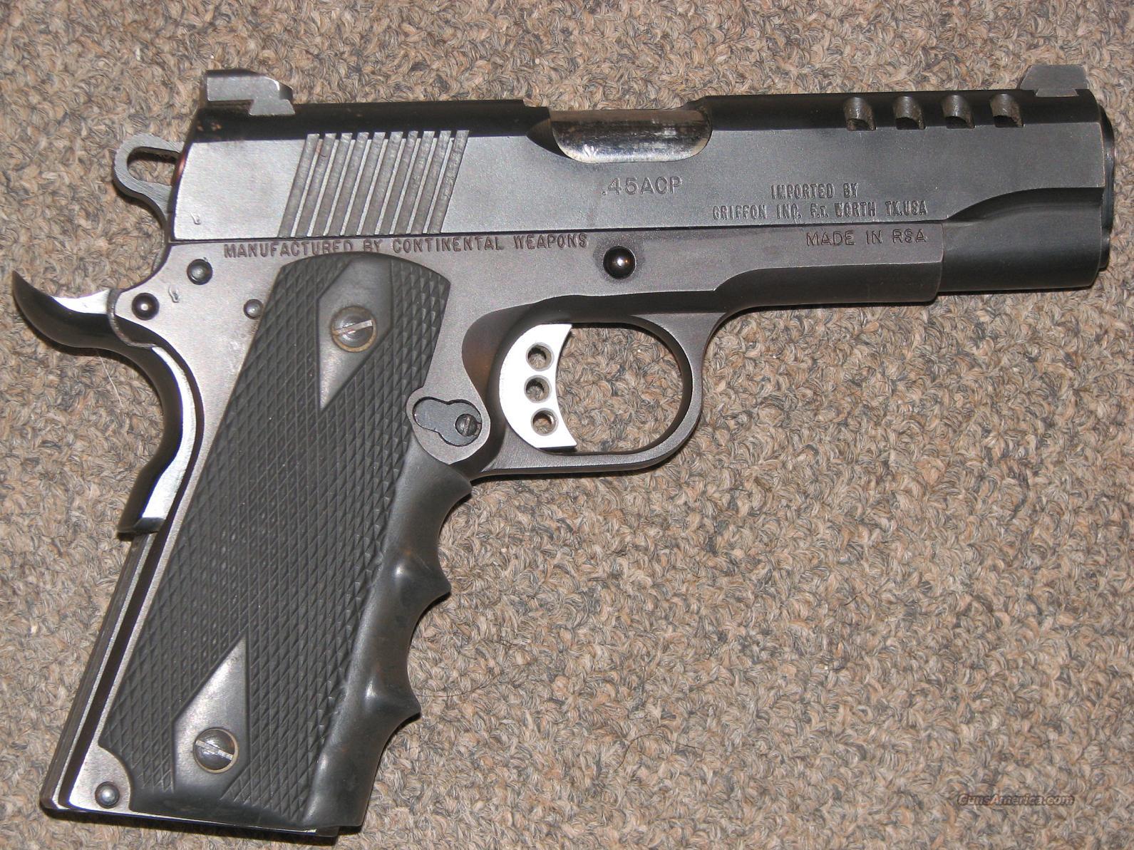 GRIFFON 1911A1 COMBAT PORTED .45 ACP for sale