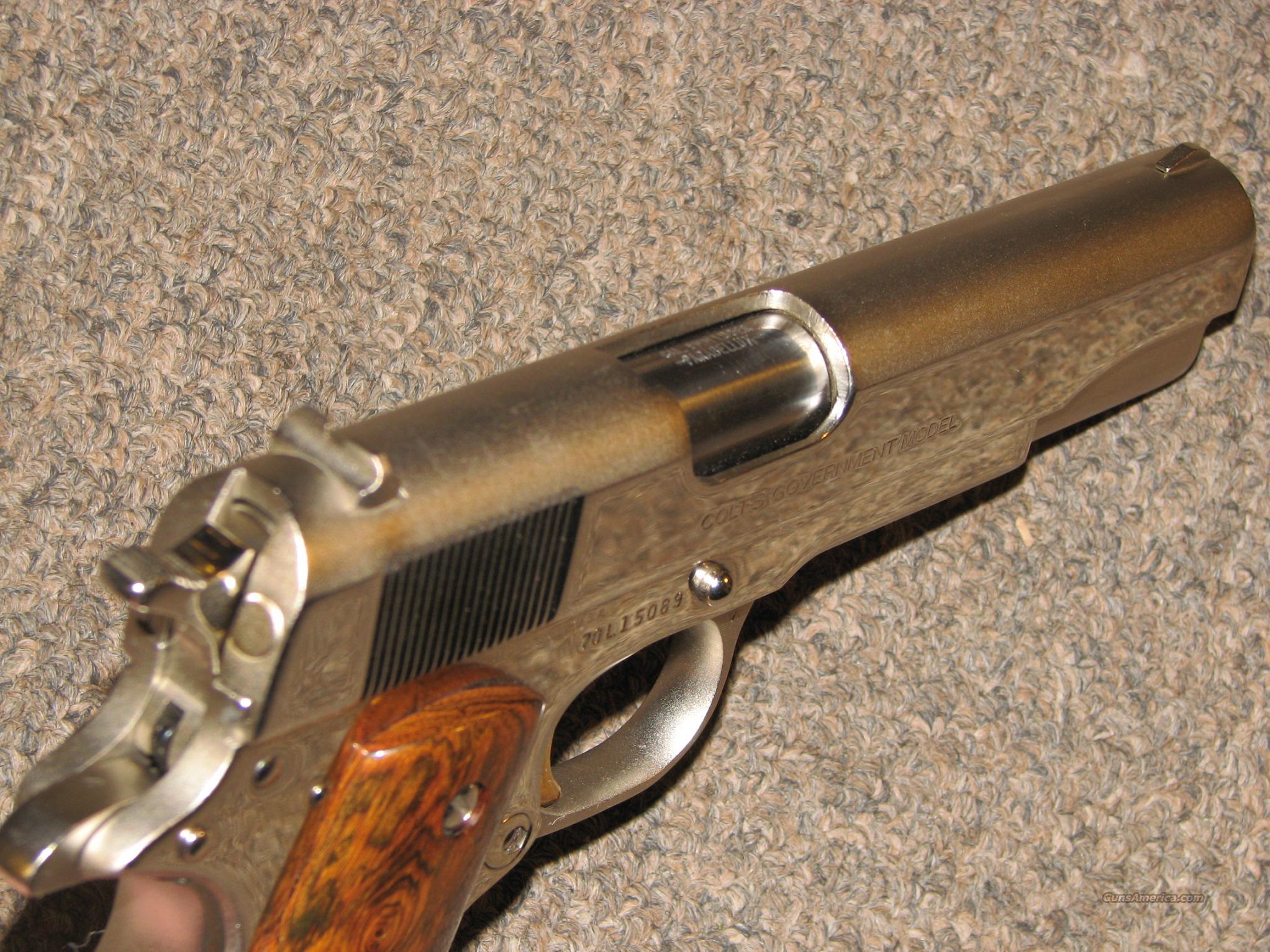 COLT MK IV SERIES 70 9mm NICKEL PLA... for sale at