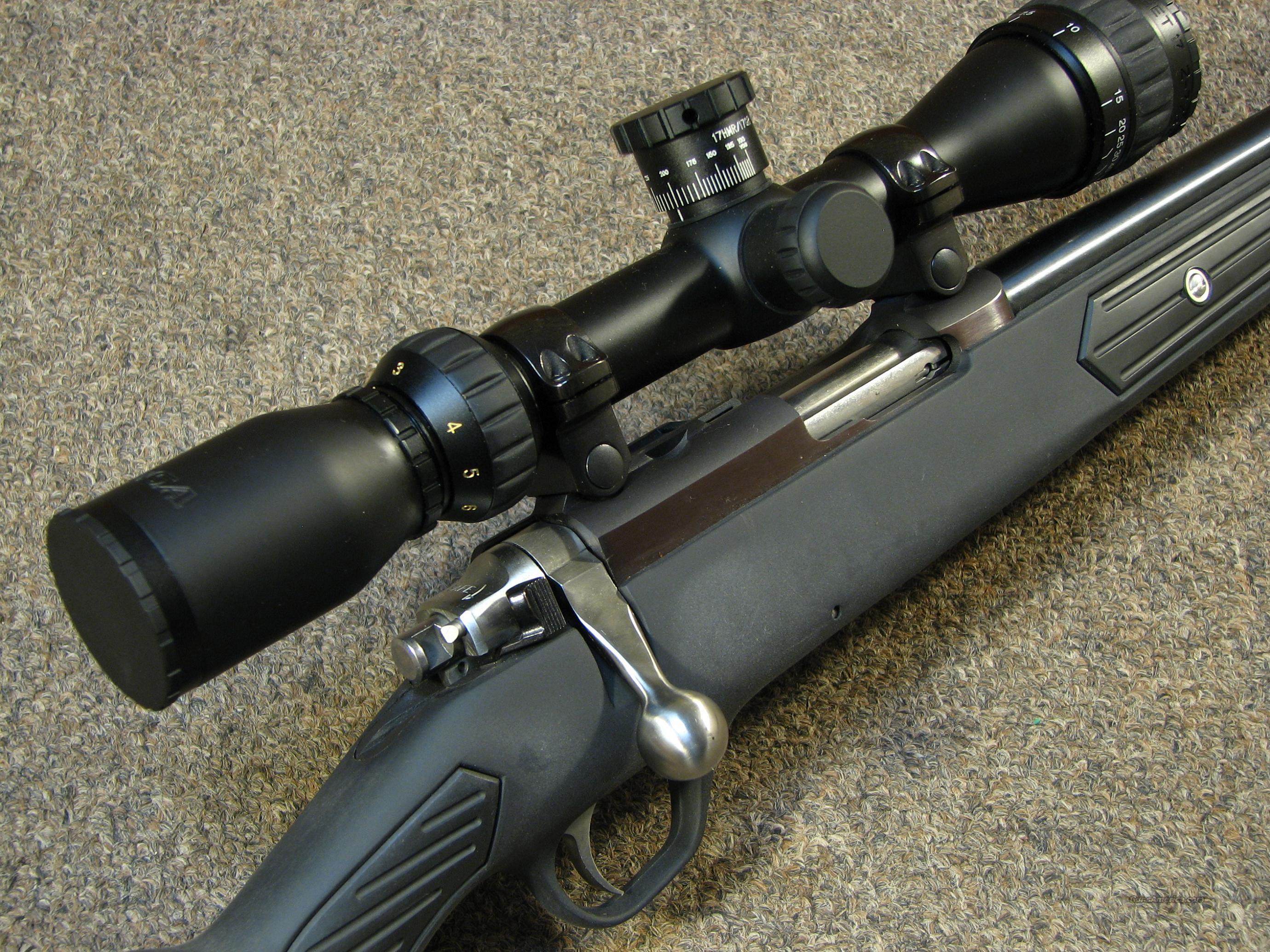 RUGER 77/17 RIFLE .17HMR w/ TARGET for sale at
