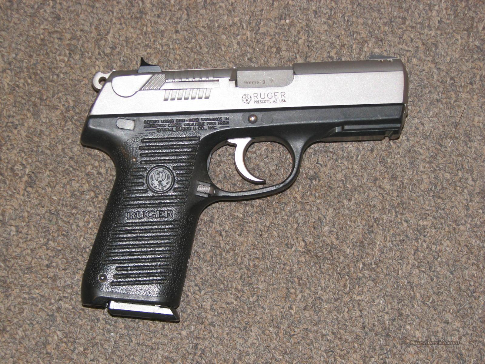 RUGER P95 STAINLESS 9mm LIKE NIB!... for sale at