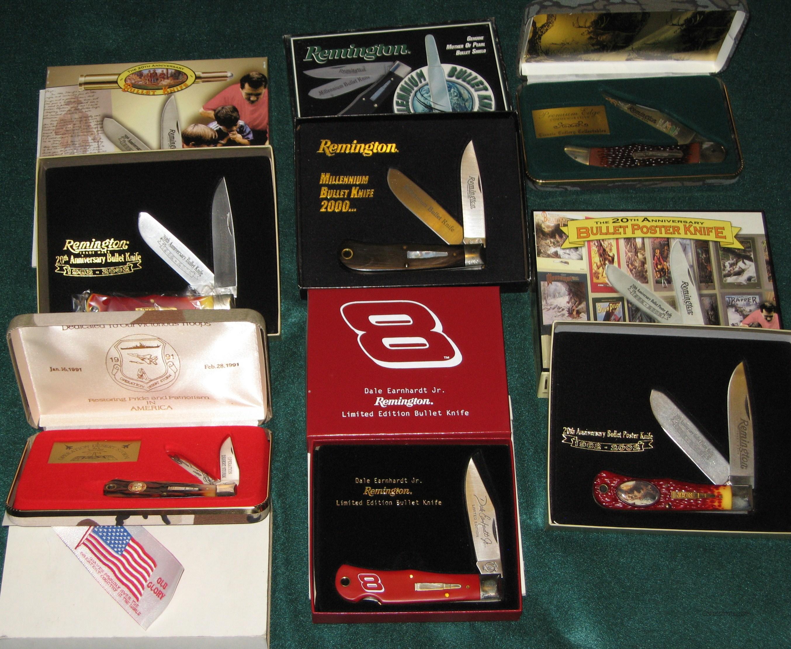 Who made remington bullet knives