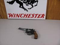 7554 Smith and Wesson 34-1 , 22LR Blued, Wood Grips 99% condition, 4" Barre