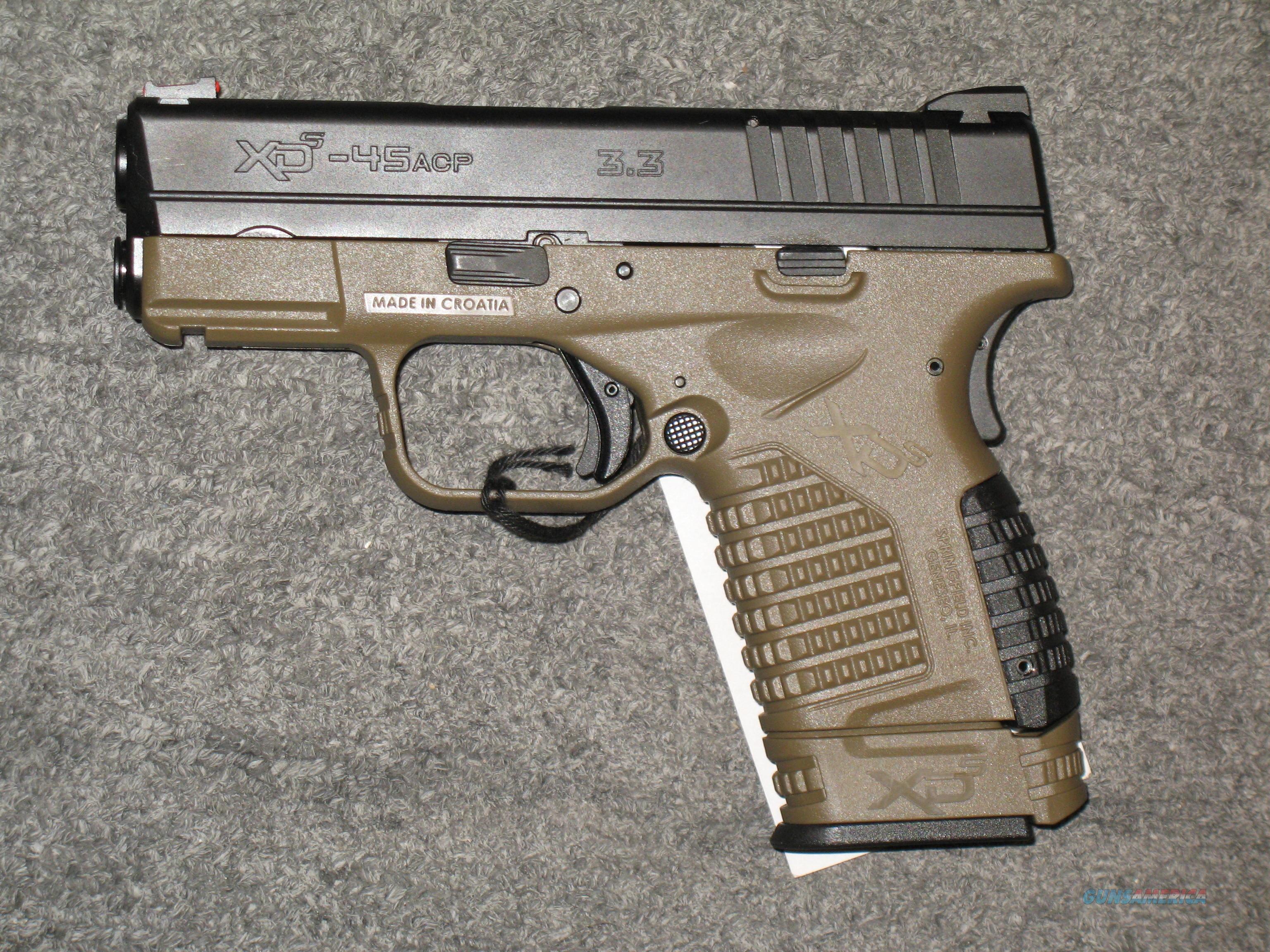 Springfield Armory XDS45 w/FDE Fra... for sale at