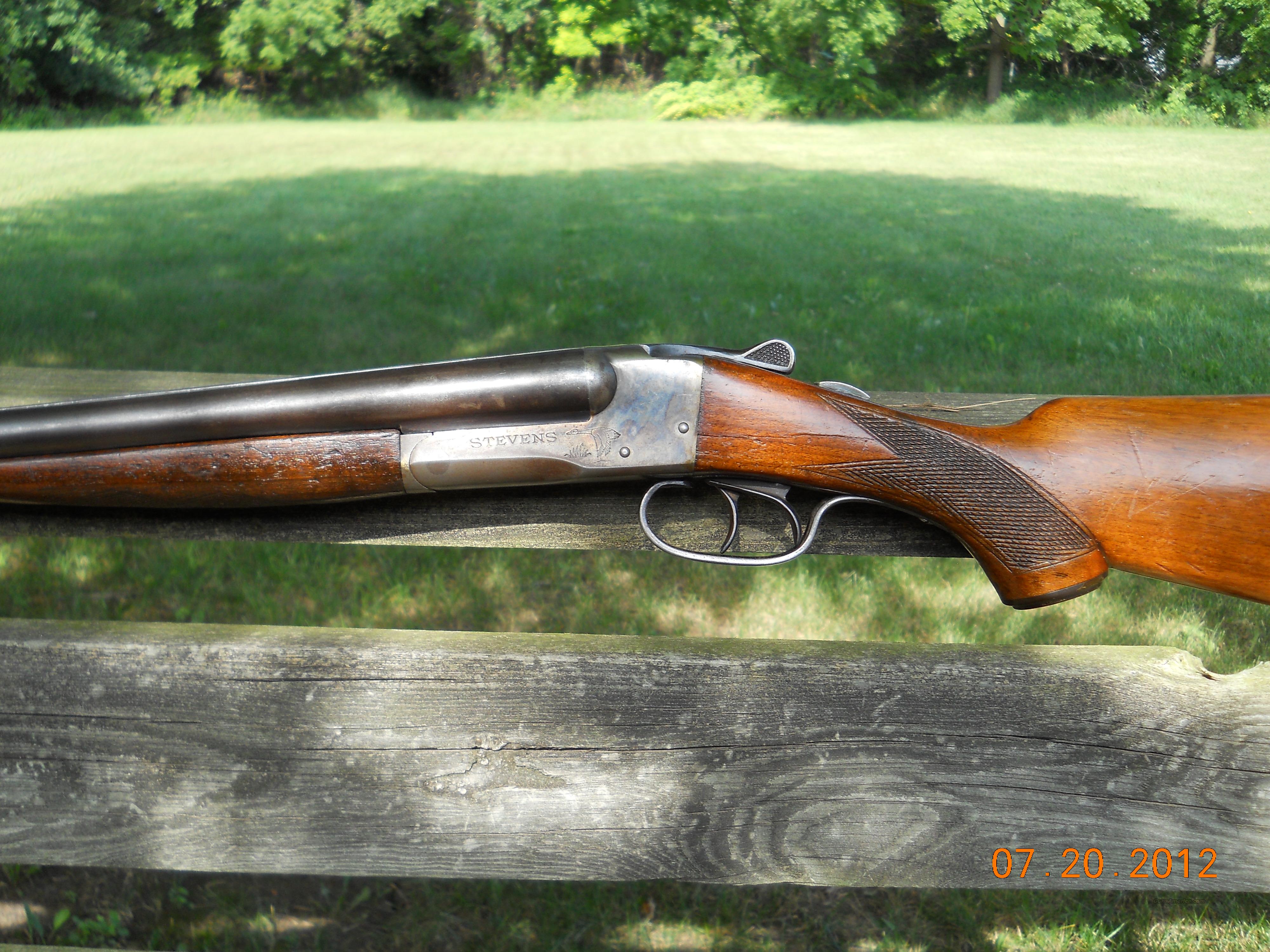 J. STEVENS .20 GA. SXS DOUBLE BARREL SHOTGUN for sale