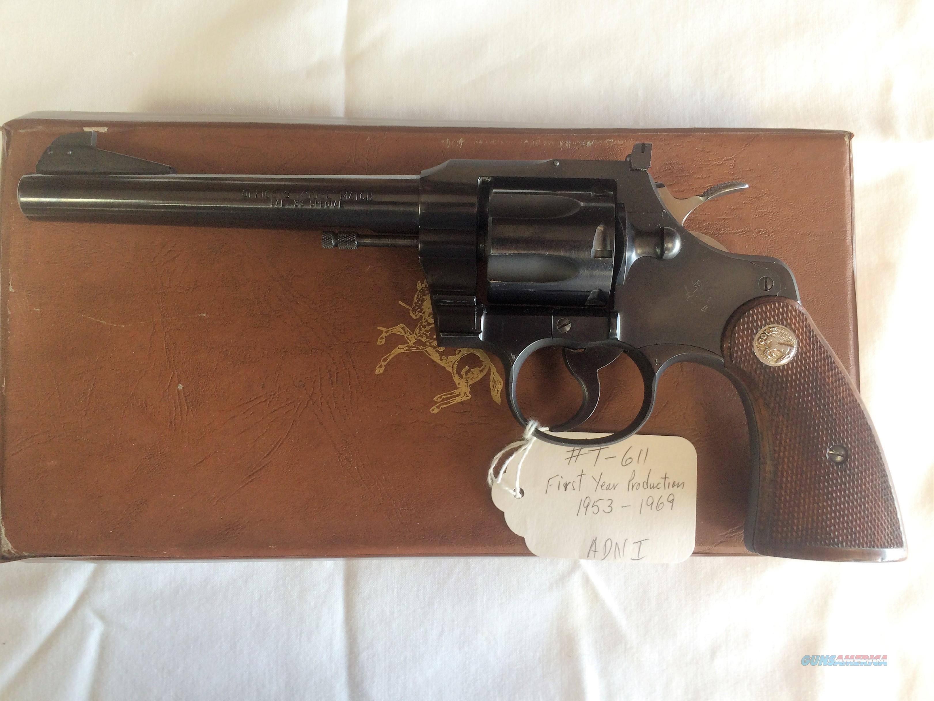 COLT OFFICERS MODEL MATCH .38 SPECI... for sale at