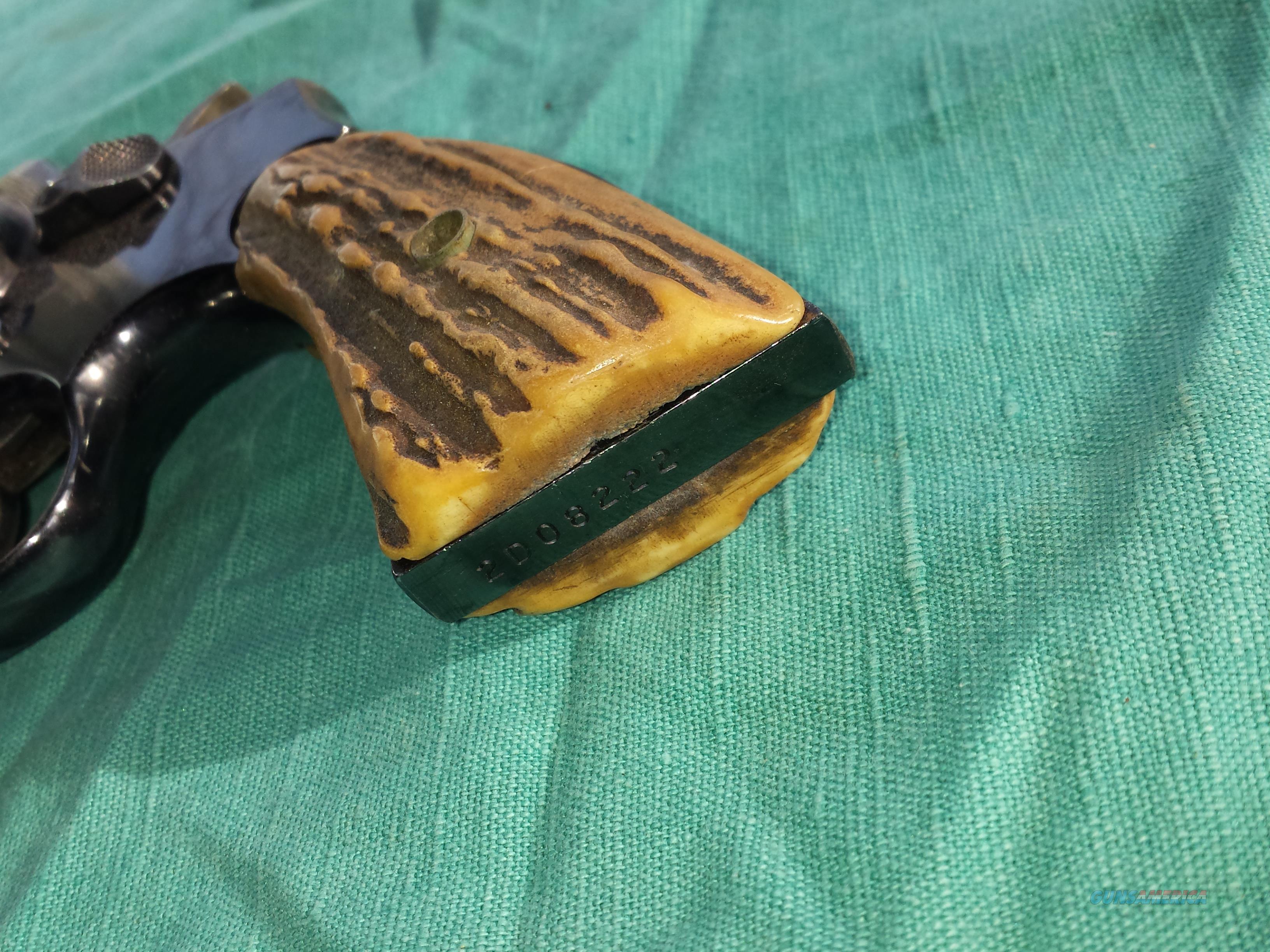 S&W MODEL 10 K FRAME VINTAGE STAG GRIPS for sale