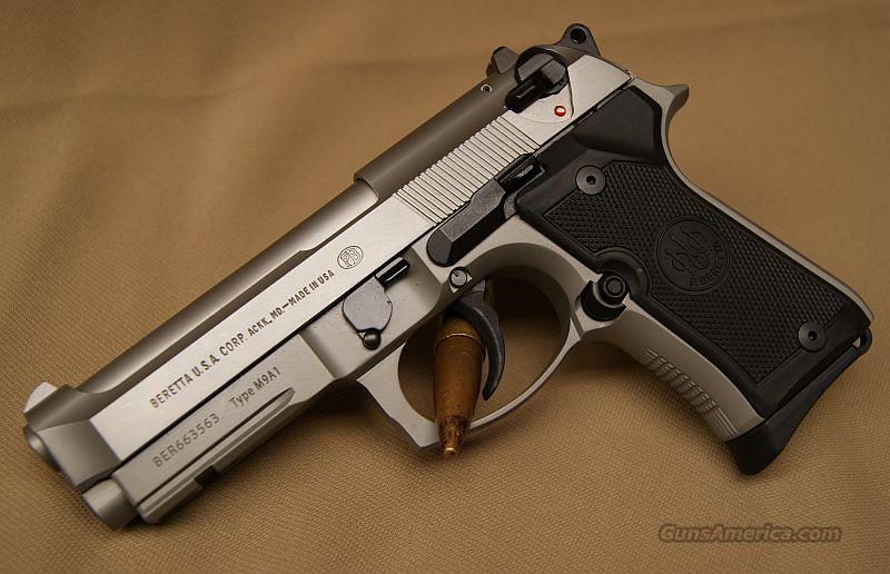 Beretta 92fs compact inox with rail 9mm for sale.