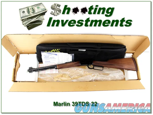  Marlin 39TDS JM Marked 22 new and unfired in box with case and papers