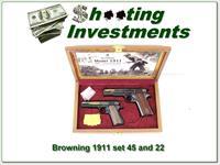 Browning 1911 100th Anniversary Set 22LR/45ACP NIC