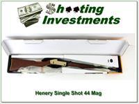 Henry Single Shot Brass Receiver 44 Mag New In Box!