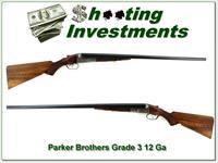 Parker Brothers Grade 3 made in 1893 12 Ga 30in