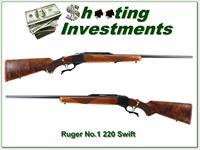 Ruger No.1 B 220 Swift XXX Wood like new!