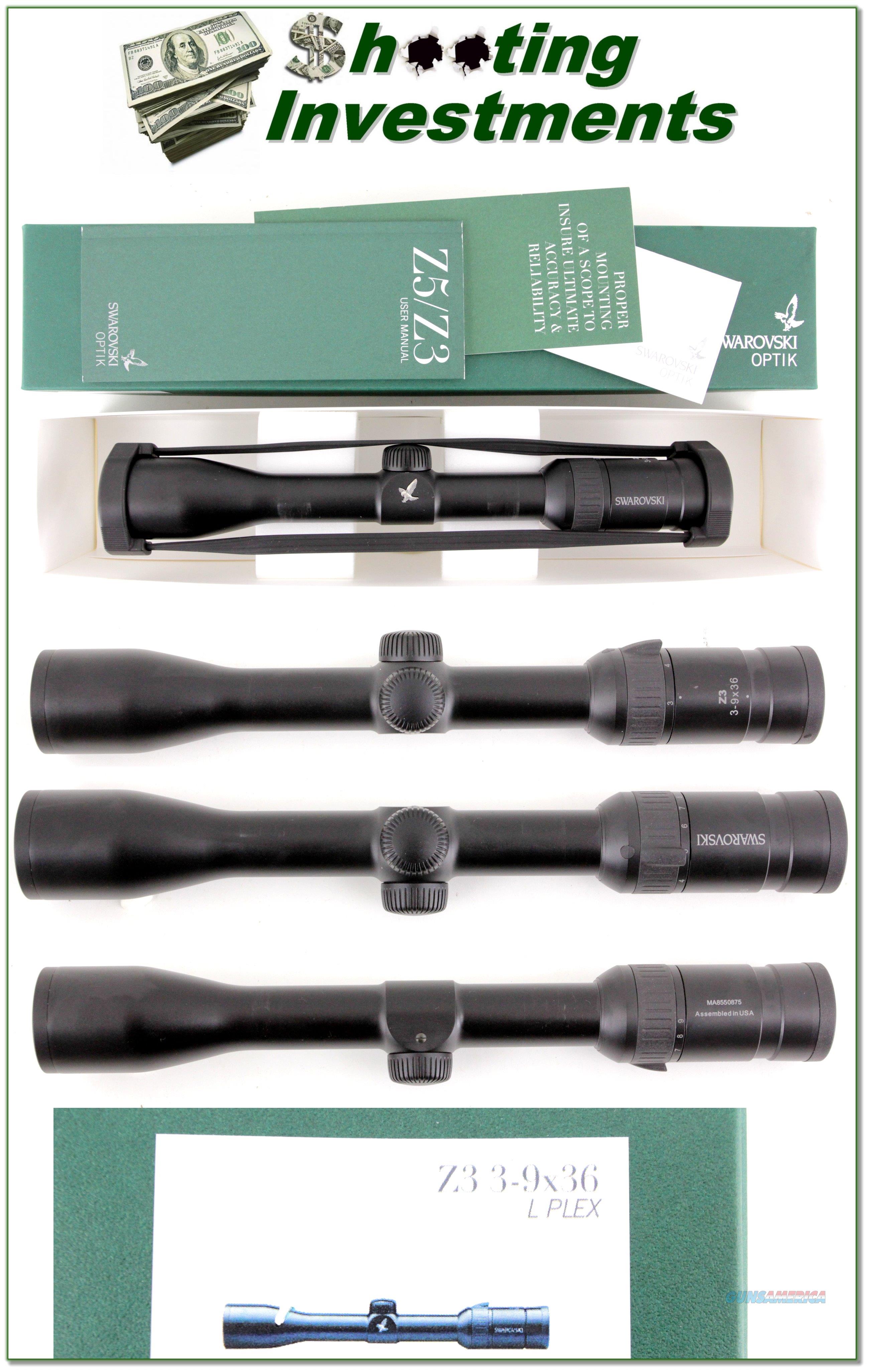Swarovski Z3 39x36 Rifle Scope L... for sale at