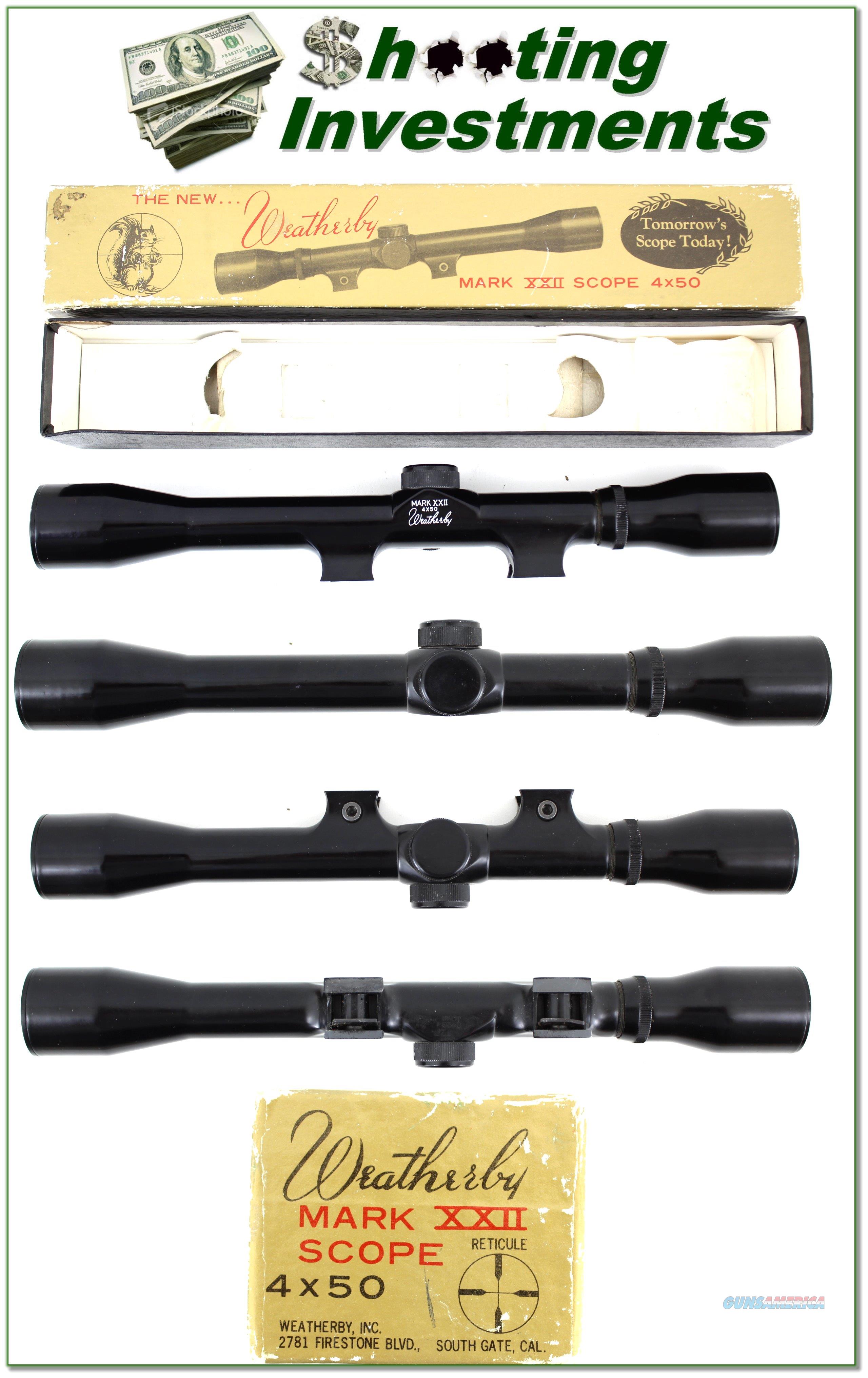Weatherby XXII 4X 22 Rimfire rifle for sale at