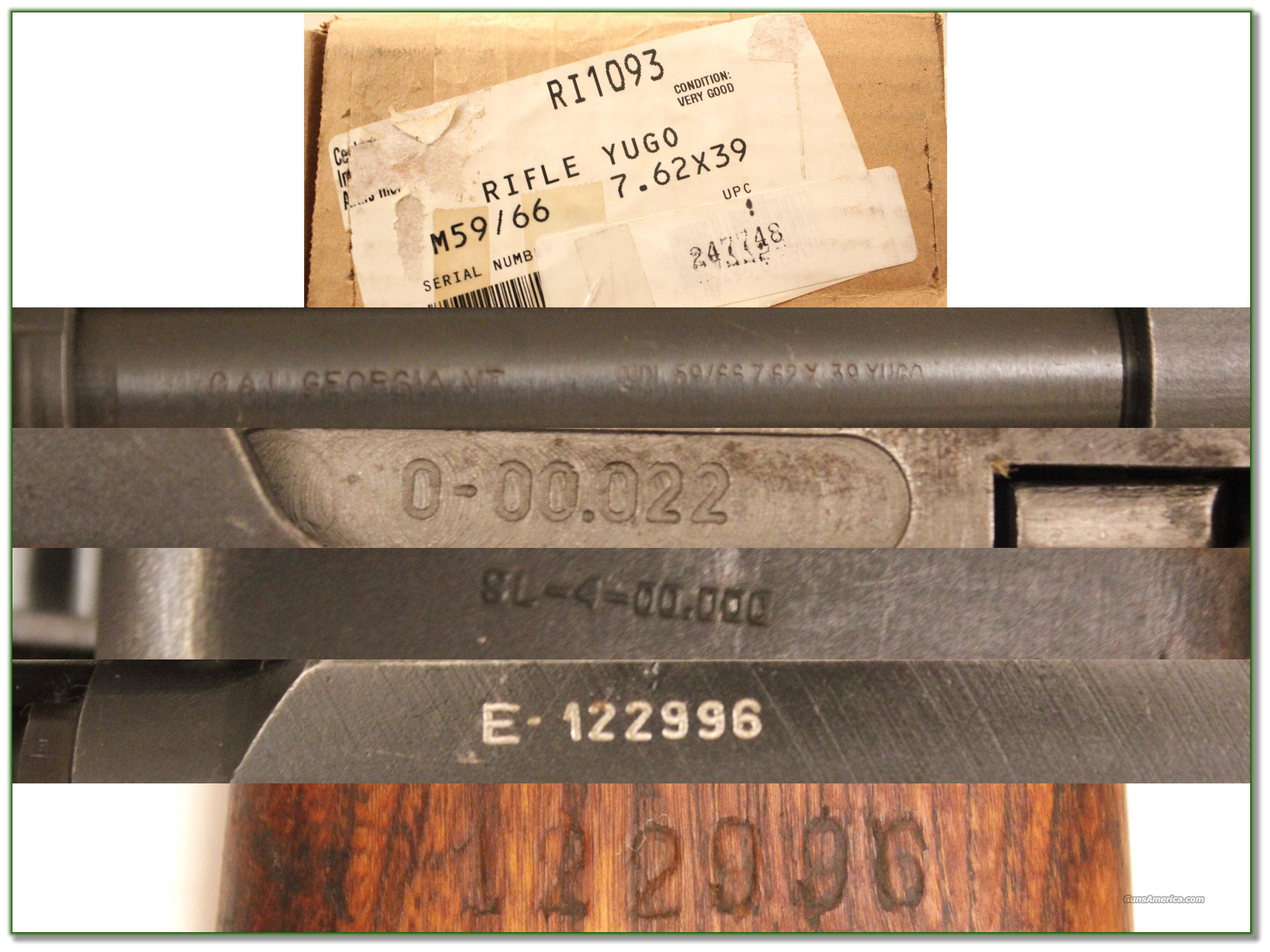 Century Arms Yugo SKS Model 59/66 for sale at 941571684