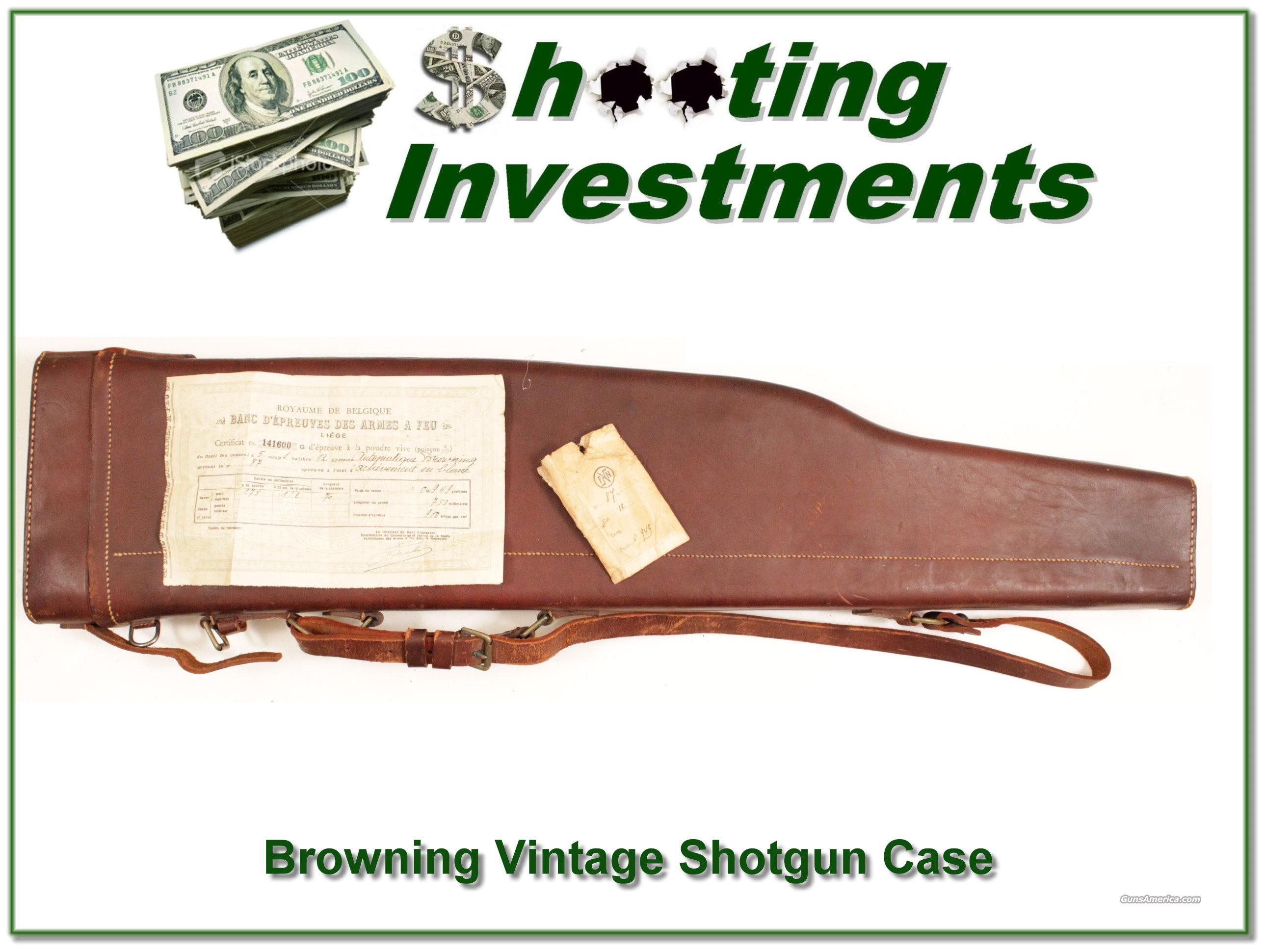 Vintage Browning Leather Gun Case f... for sale at