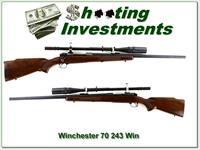 Winchester Model 70 pre-64 243 Win Varmint with Unertl scope