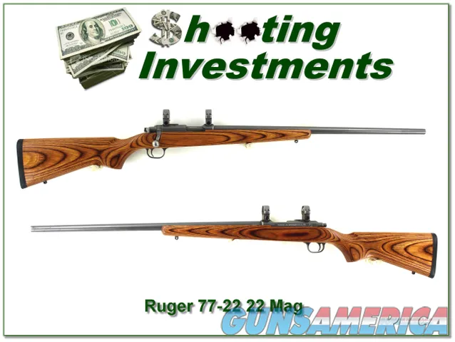 Ruger 77-22 All-weather Stainless Laminate 22 Magnum