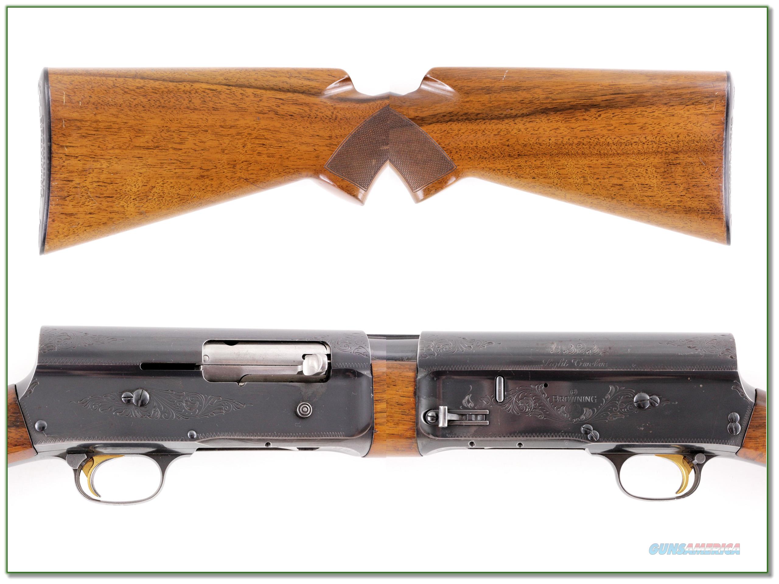 Browning A5 Light 12 70 Belgium 28in Mod VR for sale
