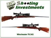 Winchester Model 70 pre-64 1962 243 Varmint Exc Cond Leupold!