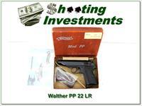 Walther PP 22LR in box made in W Germany 2 mags!