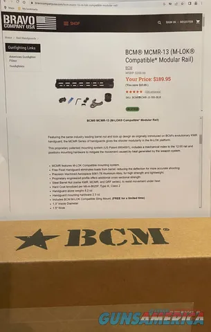 BCM MCMR-13 M-LOK handguard kit - newsealed!