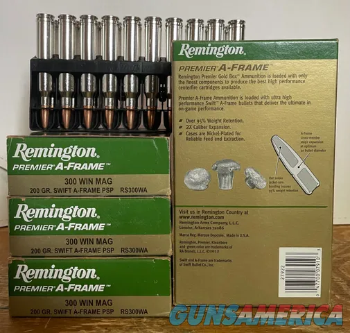 Remington 300 Win Mag 200g Swift A-Frame ammo (#RS300WA) - 4x20rd b