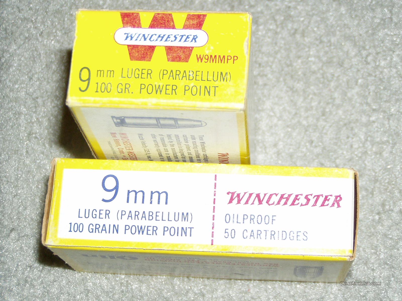 50 RD BOXES OF Winchester 9mm 100 for sale at