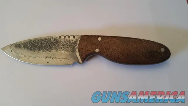 Sawblade Knife BUILT IN ROMANIA FROM A 100 YEAR OLD SAWMILL BLADE.  Walnut Handle.  *REDUCED*