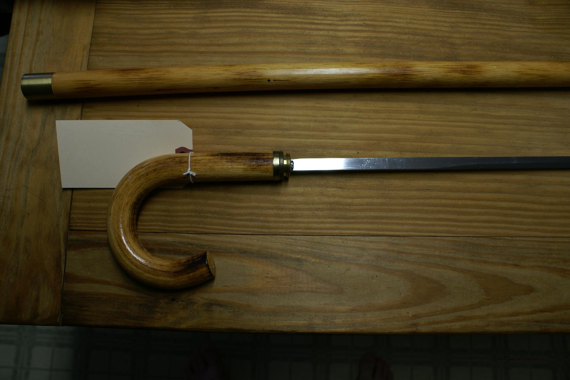 WALKING CANE/KNIFE & RED SAMURAI SWORD for sale