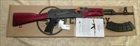 CENTURY ARMS VSKA AK-47 HI-CAP SEMI-AUTO RIFLE 7.62X39 RUSSIAN RED