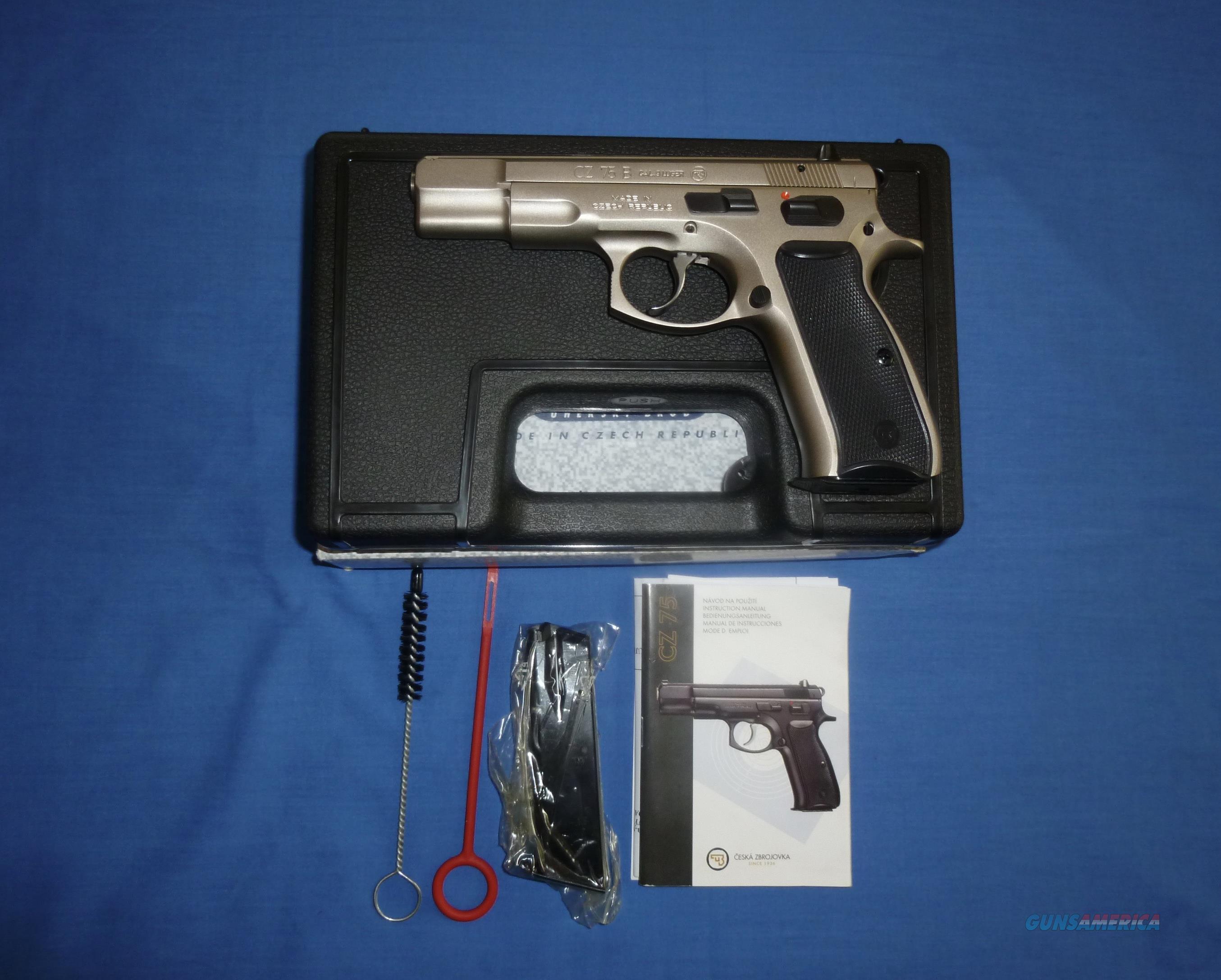 CZ 75 B SATIN NICKEL 9MM PISTOL Guns > Pistols > CZ Pistols