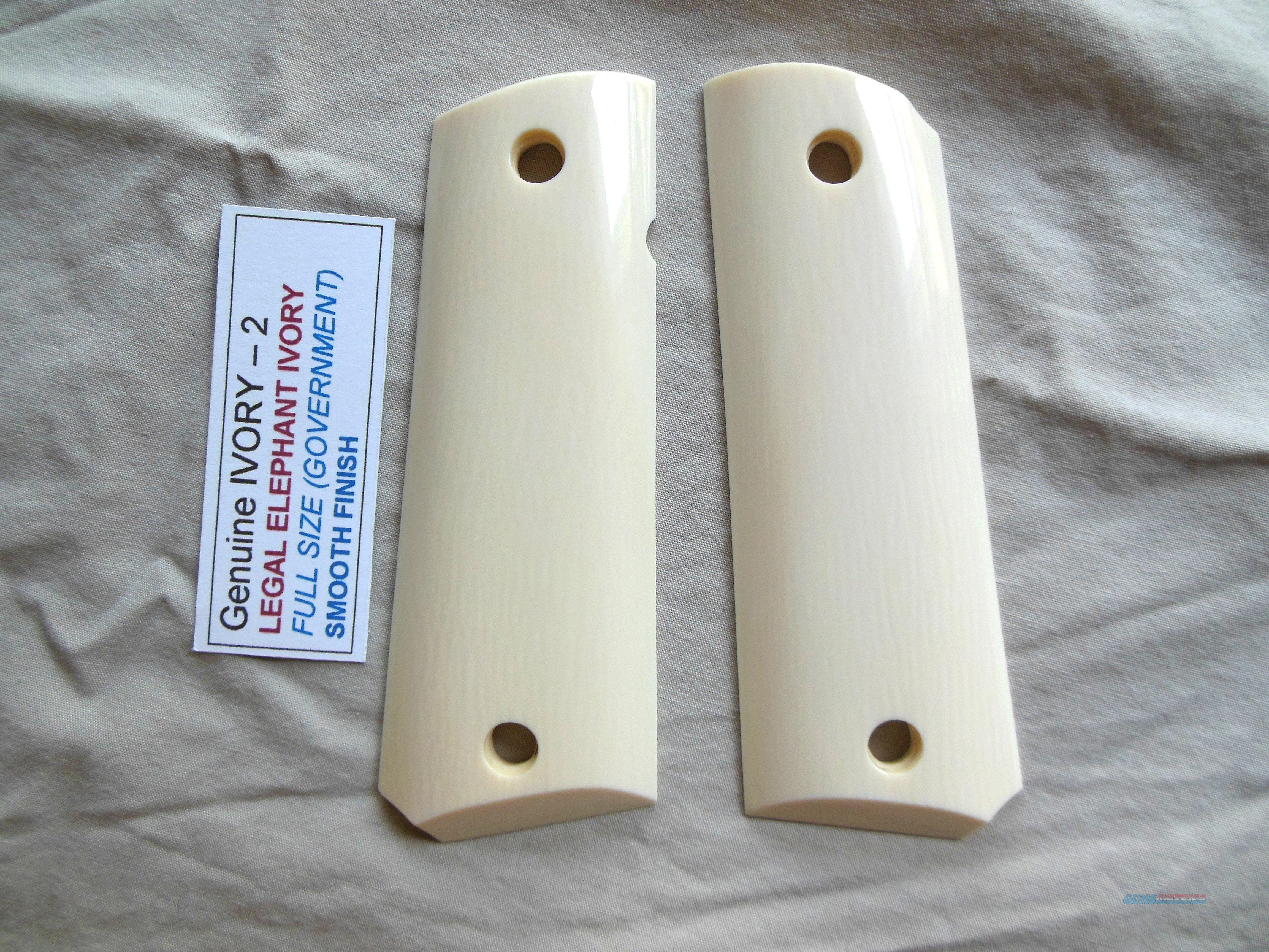 Genuine Elephant Ivory 1911 GRIPS for sale at