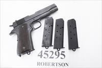 3 Colt Government 1911 .45 Magazines Correct World War I type with Lanyard Loop New Replica Matte Military Finish 7 Shot 45 Automatic