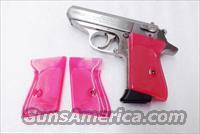 Walther PPK Grips Smith & Wesson variants translucent Hot Pink Polymer No PPKS No PP Screw Not Included adaptable to German & Interarms
