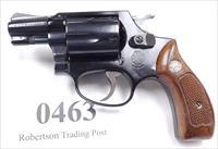 Smith & Wesson .38 Special model 37 No Suffix Blue 1976 Cold War Production Cold War S&W Airweight Chief’s Special Pinned Barrel Snub