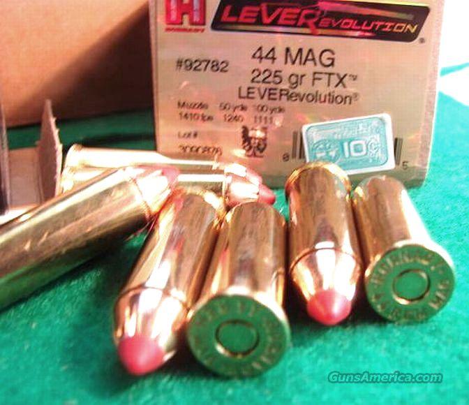 Ammo 44 Mag Hornady 225 FTX Leverevolution 20 For Sale