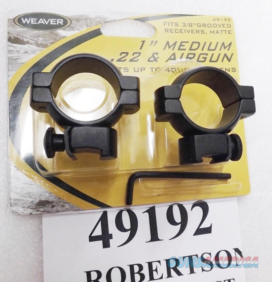 Weaver Matte 1 inch Scope Rings for... for sale at