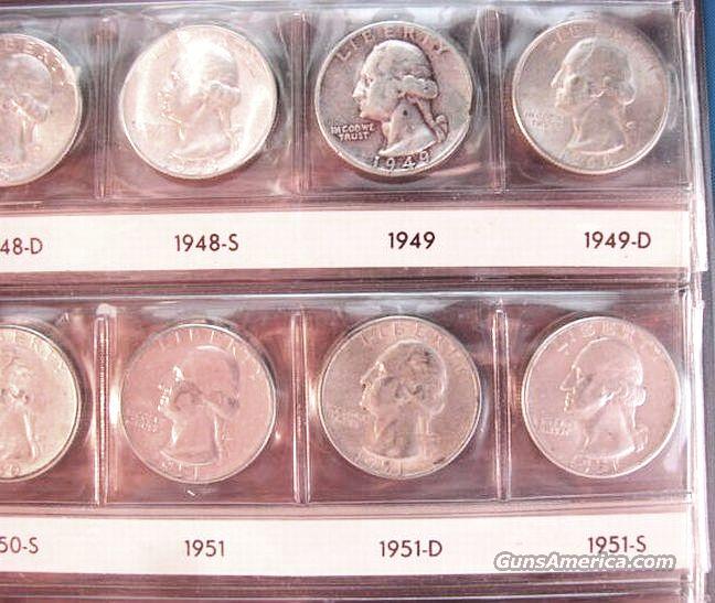 Silver: Washington Quarter Complete Set 1932-1974 Many ...